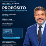 2º Church Meeting — Propósito: a visão que move a engrenagem. Sidriney Rosa. 22/10/2026, das 18h às 20h, Hall do Unique Mall.